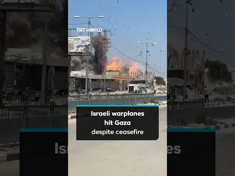 Israeli warplanes strike Gaza despite ceasefire, injuring 2 Palestinians