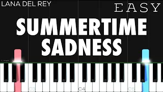 Download Lana Del Rey - Summertime Sadness | EASY Piano Tutorial MP3