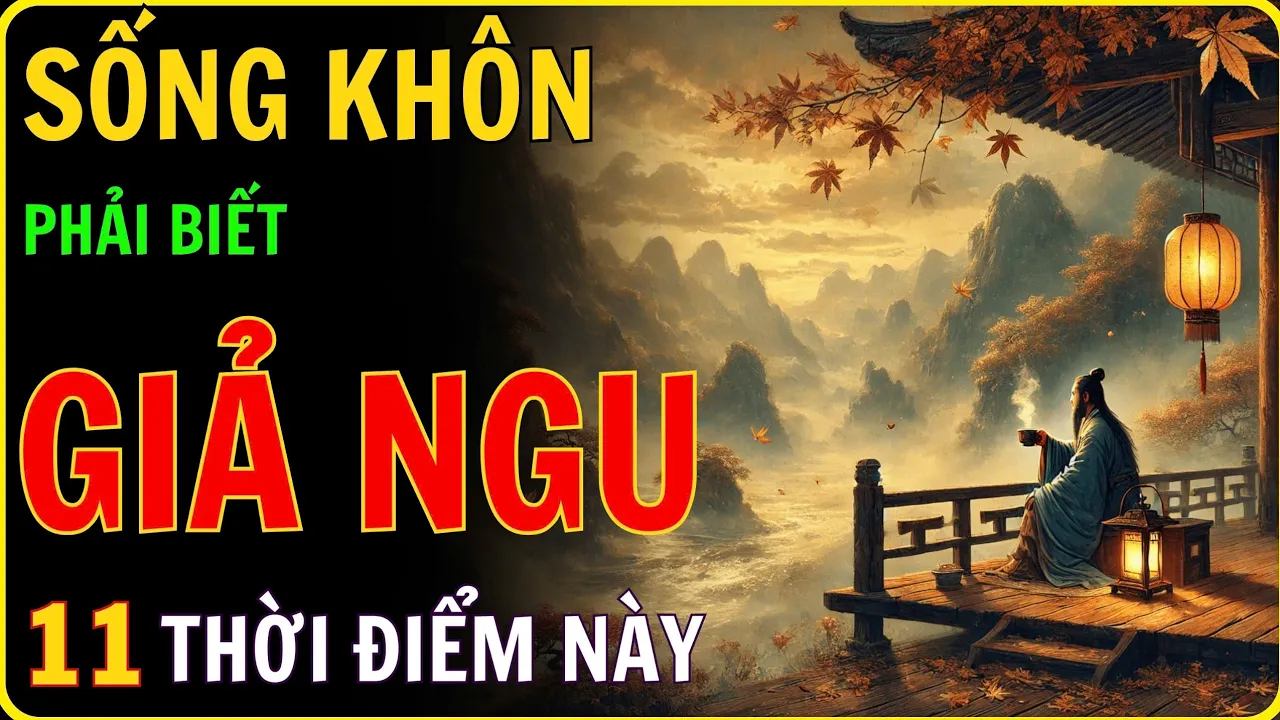 Outline Video Cổ Nhân Dạy: SỐNG KHÔN Phải Biết GIẢ NGU 11 Trường Hợp Sau Đây - Tâm Pháp Cổ Nhân
