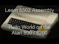 Hello World on the Atari 800 5200 - 6502 Assembly Lesson H4
