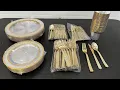 Premium Heavy Duty Disposable Dinnerware - 150 Piece Set