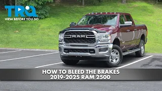 How to Bleed the Brakes 2019-2023 RAM 2500