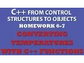 6-7 C Temperature Conversion C Functions