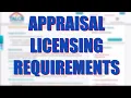 Residential Property Appraisal Licensing Requirements