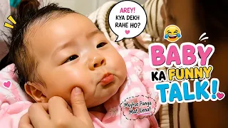 Baby funny adorable talk 🥰🤣