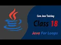 Class 18 for loops - for each loop in java in hindi