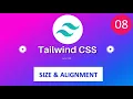 Tailwind CSS tutorial hindi - Font size and alignment