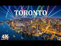 Toronto Canada 4K 2026 CN Tower Downtown Skyline City Lights at Night