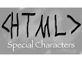 HTML Tutorial Special Characters