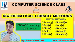 Library Methods in JAVA by Shashank Sir