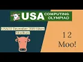 USACO 2019 December Contest Silver Problem 1 MooBuzz