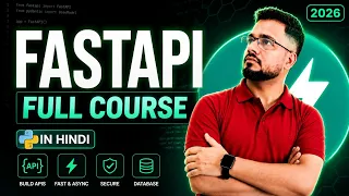 FastAPI Full Course 2026 in Hindi Beginner to Advanced Projects Interview Preparation