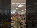 Dinner in Basic Training is a little different