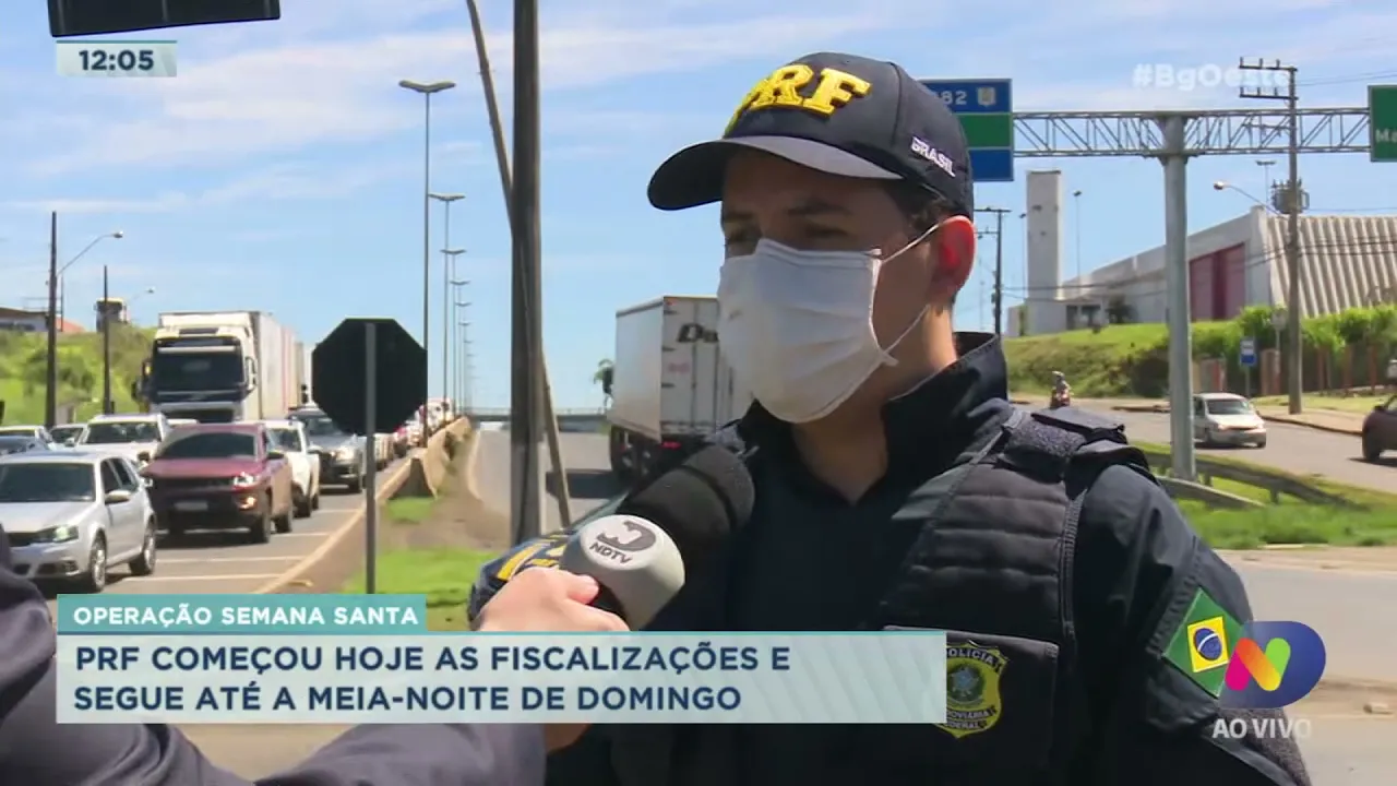 Operação Semana Santa: PRF começou as fiscalizações que seguem até a meia-noite de domingo (04)