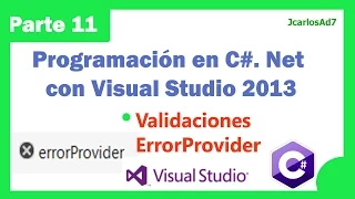 Error provider Validaciones en C 11-25 Programacion en C Net con Visual Studio 2013
