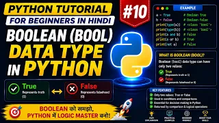 Python Tutorial for Beginners Boolean Data Type in Python