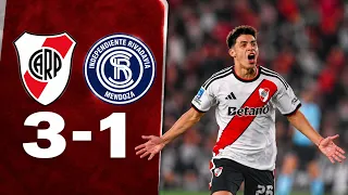 RIVER LE GANÓ A INDEPENDIENTE RIVADAVIA POR 3 A 1 CON GALVAN COMO FIGURA!!
