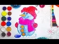 How to Draw Snowman Snowman Coloring Page Painting Fun Coloring Pages Baby Room