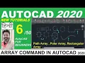 Autocad 2020 Array Command Poler Array Rectangular Array Path Array