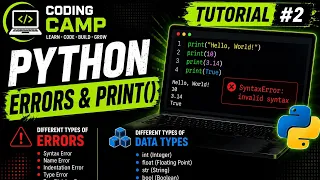 Python Tutorial for Beginners Python Errors Data Types Explained
