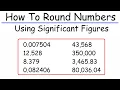 How To Round Numbers Using Significant Figures