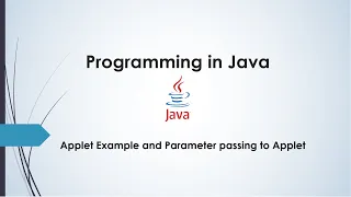 Lecture 20 - Applet Examples How to pass parameters to Applets