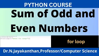 Python Program to Calculate the Sum of Odd and Even Numbers in the First n Natural Numbers
