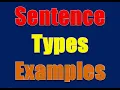 Sentence - Meaning Types Classifications and Examples