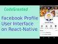 Facebook Profile Page Design React Native Speed Code