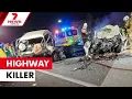 Maniac drives the wrong way on Queensland s busiest highway 7NEWS