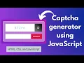 Captcha generator using JavaScript HTML and CSS NSCODE