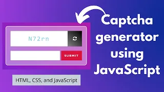 Captcha generator using JavaScript HTML and CSS NSCODE