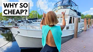 BETTER THAN A HOUSE? 😳 $159K 1990 Grand Banks 46 Classic Liveaboard Yacht Tour
