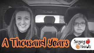 makaton carpark karaoke a thousand years singing hands