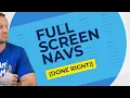 Create an Awesome Full Screen Navigation -