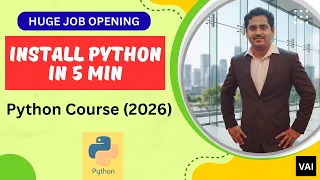 Install Python VS Code in 5 Minutes 2026 Python for Beginners