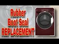 How to Fix Kenmore Washer Broken Rubber Boot Seal Leaking Water Onto Floor Model 110 47789701
