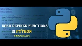 User Defined Function In Python Python Programming Tutorial