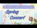 Carroll Fowler Elementary School Spring Concert 2026