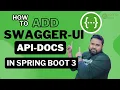 Spring Boot 3 - Swagger UI Spring OpenAPI Documentation Documenting APIs using Swagger In Hindi