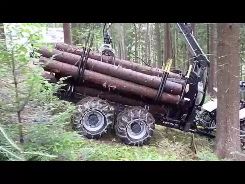 Kronos 140 4WDM forestry wagon & 8020 L crane