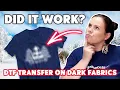 How to Sublimate on Dark Cotton T shirts DTF Direct to Film Sublimation Hack 100