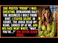 SHE DEMANDED HALF THE BUSINESS HE BUILT SO HE UNLEASHED THE FOUNDATION SHE NEVER SAW COMING