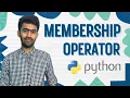 Membership Operator Python Mastery Ep-14 code io - Tamil