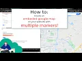 Google map with multiple markers