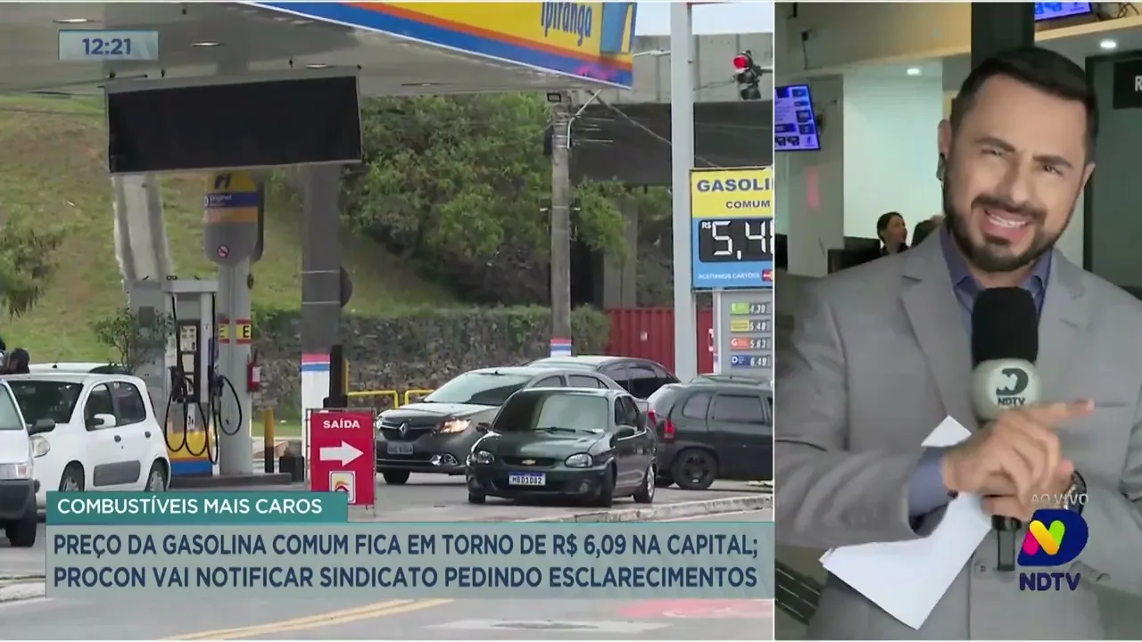 Combustíveis mais caros: preço da gasolina comum fica em torno de R$ 6,09 em Florianópolis