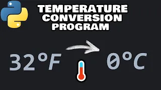 Python temperature conversion program