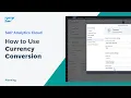 How to Use Currency Conversion New Model Type SAP Analytics Cloud