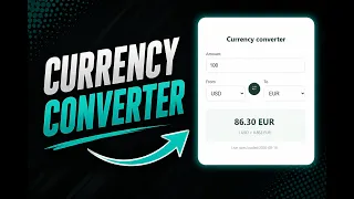 Build a Currency Converter Using HTML CSS JavaScript JavaScript Project for Beginners