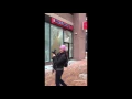 Protesters Smash Glass Windows of Franklin Square Starbucks